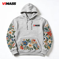 Solution de vêtements personnalisés tout-en-un de Source Factory : Motifs de broderie exquis, tendances de la mode, sweat à capuche pour homme