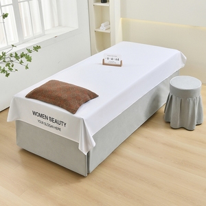 Copertura per lettino estetico in garza di cotone a doppio strato, per trattamenti in salone di bellezza, lavaggio capelli, pulizia orecchie, bellezza ciglia, lenzuolo - Product Image 4