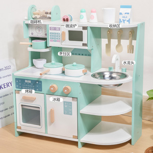 Jouets de cuisine en bois éducatifs pour jouer à faire semblant de cuisiner, activités créatives et <span class=keywords><strong>optimistes</strong></span>, amusants pour <span class=keywords><strong>les</strong></span> enfants et <span class=keywords><strong>les</strong></span> adultes aujourd'hui - Product Image 2