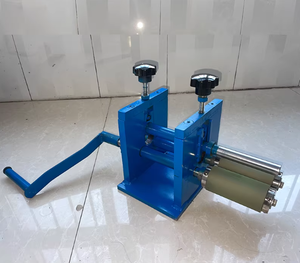 Manuelle Flachstahl-Walzmaschine mit Gummi-Antirutsch-Rollen Kann Platten bis zu 2 mm Dicke Walzen Manuelle Flachstahl-Walzmaschine - Product Image 3