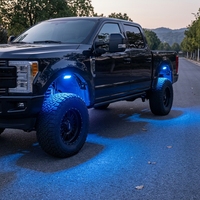 4 ou 8 lampes LED RGB tout-terrain 24W 4x4 télécommandées pour camion, éclairage de roche RGB