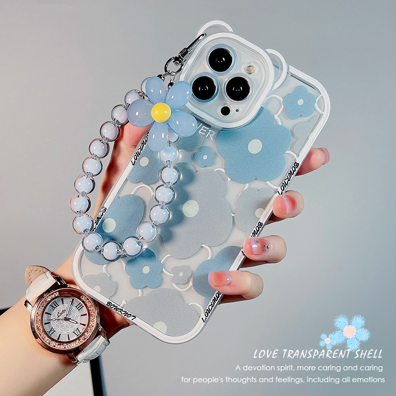 Blue flower + bracelet