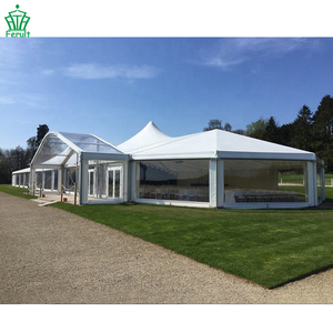Vente directe de tentes de réception de luxe blanches pour mariages et événements en plein air, disponibles à la <span class=keywords><strong>location</strong></span> - Product Image 6