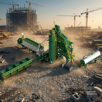 Planta Mezcladora de Asfalto Móvil de Tipo Batch con Diseño Modular