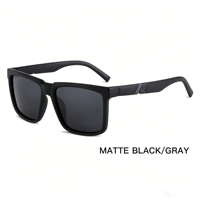 Lunettes de soleil polarisées LF-8528 pour hommes et femmes, monture en PC, anti-lumière bleue, protection UV, lunettes de soleil carrées