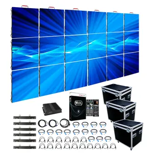 Soluzione chiavi in mano 6x3 sistema completo LED Video Wall P4.8 P3.9 P2.9 Indoor Outdoor noleggio Stage sfondo LED Display Screen Wall