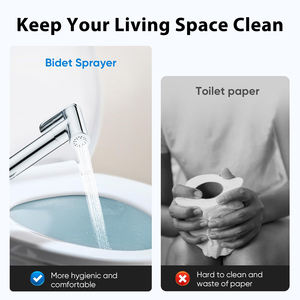 Ensemble de pulvérisateur de bidet chaud et froid de haute qualité <span class=keywords><strong>Kit</strong></span> de douche de toilette de salle de bain avec mitigeur et tuyau en laiton massif - Product Image 2