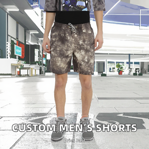 Concevez vos propres shorts décontractés pour hommes en tricot 100% coton, à séchage rapide, avec logo personnalisé et tissu respirant - Product Image 2