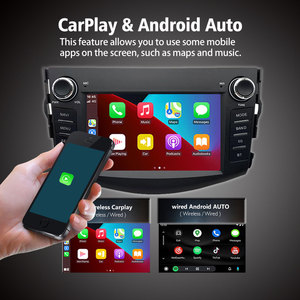 7 inch không dây Carplay đài phát thanh tự động GPS navigation <span class=keywords><strong>Android</strong></span> 13 đa phương tiện Máy nghe nhạc MP3 DSP cho TOYOTA 8 core 4GB 64GB cho RAV cảm ứng - Product Image 3