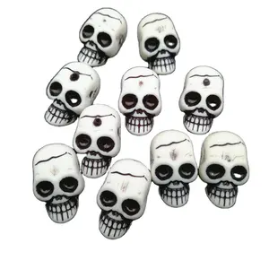 Halloween DIY craft mini resin Skulls skeleton Charm Beads abbellimenti