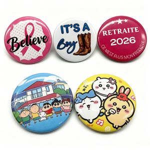 Badge en métal holographique de 2,25 pouces, personnalisé, plaqué étain, pour la création de badges, motif photo personnalisé tendance - Product Image 2