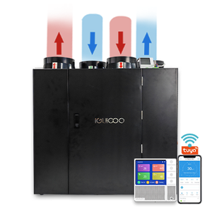 MVHR <span class=keywords><strong>Kit</strong></span> de système <span class=keywords><strong>complet</strong></span> Applications Efficacité de récupération de chaleur d'énergie facile Ventilation de récupération de chaleur verticale - Product Image 1