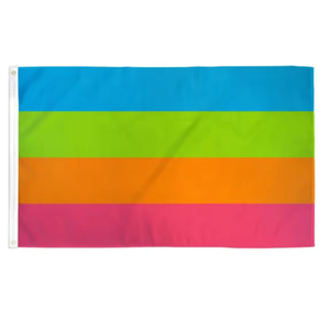 Bandiera dell'Orgoglio Arcobaleno di Alta Qualità con Stampa Digitale per Eventi Sportivi e Parate Patriottiche - Product Image 4