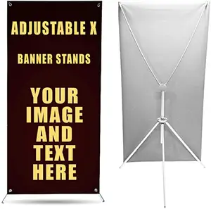 Trípode X Frame Banner Display para Tradeshow Event Portable Store Sign Holder con bolsa de transporte