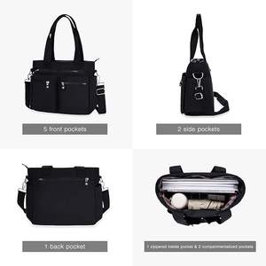 Bolsa de Lona de Algodón con Bolsillo Externo y Cierre de Cremallera Superior, Ideal para Damas de Honor, Amigas y Maestras (Muestra Gratuita) - Product Image 2