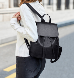 Zaino in Pelle di Vacchetta 2026, Versione Coreana con Coulisse, Borsa da Viaggio alla Moda per Donne, Stile Universitario - Product Image 2