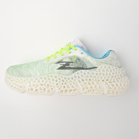 Chaussures de sport imprimées en 3D à absorption des chocs, semelle extérieure alvéolée complète, empeigne brodée respirante, pour entraînement en salle et jogging