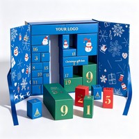 Boîte cadeau surprise de Noël personnalisée, calendrier de l'avent de 30 jours, boîte cadeau en carton pour Noël
