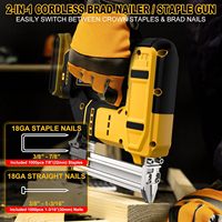 Cloueur sans fil 18GA 3 en 1 rechargeable au lithium 20V MAX*XR DeWalt DCN680B pour le bricolage, la menuiserie et la construction