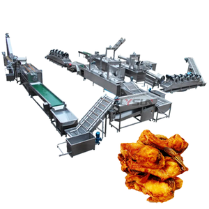 Máquina de Fritura Continua Totalmente Automática para Productos del Mar, Sistema de Fritura de Mariscos - Product Image 1