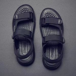 Paulbouy Men's Air Cushion <b>Sandals</b> Black Size 38-44 Breathable Sport Casual Non-slip Thick Sole Open Toe Summer Beach <b>Sandals</b> - Product Image 2