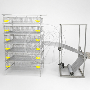 Jaula Automática para Codornices de Múltiples Niveles, Jaula de Cría de Malla Metálica con Comedero y Bebedero para Granja de Codornices - Product Image 5