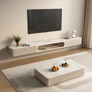 Mobile <span class=keywords><strong>TV</strong></span> di Lusso Moderno per Soggiorno, Nuovo Design con <span class=keywords><strong>Base</strong></span> in <span class=keywords><strong>Legno</strong></span> e Armadietti <span class=keywords><strong>TV</strong></span> di Alta Qualità - Product Image 4