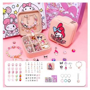 Juego de Juguetes Educativos de Plástico Resistente al Agua, Chapado en Oro Rosa, para Niños, Amuletos de la Suerte, Pulsera de Cuentas Moderna y Única - Product Image 3