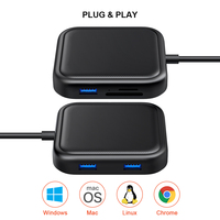 Offre Spéciale : Hub Multiport 5-en-1 Double Tête 5 Gbit/s USB 3.0 avec Lecteur de Cartes USB-A, USB-C, SD et Micro SD pour Ordinateur Portable