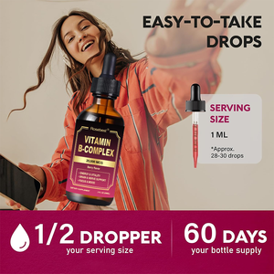 Suplemento Dietético de Vitaminas del <span class=keywords><strong>Complejo</strong></span> <span class=keywords><strong>B</strong></span> 8 en 1, 20000mcg, con Sabor a Bayas Naturales, Fórmula Personalizada con Logotipo, Certificado GMP, Gotas Líquidas Orgánicas - Product Image 5