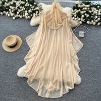 Robe Femme TKS Boutique en Gros Nouvelle Collection Été 2026 Tendance Col V Ample Irrégulière en Maille