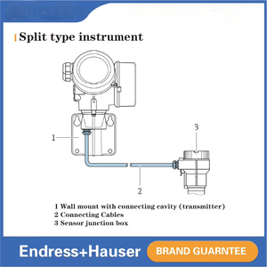 Nhà Máy Giá Endress + Hauser Vortex Dòng Chảy Máy Phát Khí Hơi Nước Chất Lỏng Vortex Cảm Biến Lưu Lượng E + H 72f15 DN15 Vortex Lưu Lượng Mét - Product Image 3