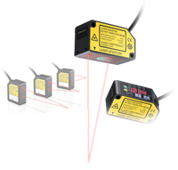 Sensor pergeseran Laser ringkas BZ-030, Laser merah 650nm, ultra-kecil, repeatabilitas hingga 10 μm, kecepatan pengambilan sampel 2000Hz