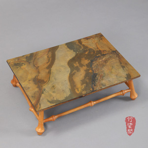 <b>Bamboo</b> Coffee <b>Table</b> Qiongzhu Rock Small Tea <b>Table</b> Handmade Asian Style Antique Design - Product Image 5