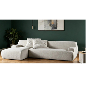Divano moderno in tessuto (velluto/velour), comodo e piacevole da usare, adatto per il soggiorno - Product Image 5