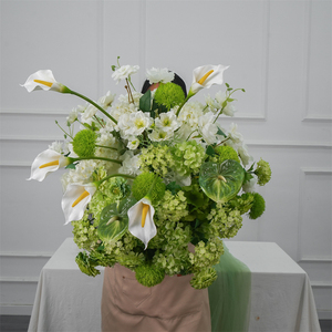 Centros de Mesa Decorativos Personalizados para Bodas, Bola de Flores Artificiales de Seda para Centros de Mesa de Boda - Product Image 3