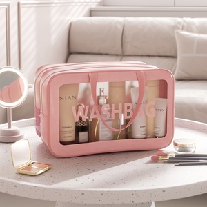 Clair Étanche Maquillage Portable Voyage Lavage Pochette De Rangement Grande Capacité Organisateur Beauté Cas Cosmétique Sac - Product Image 3