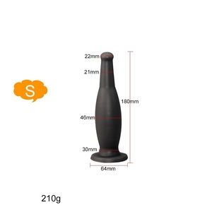 Juguetes Sexuales Anales de Silicona Ultra Suave al por Mayor, Enorme Tapón Anal con Forma de Botella de Cerveza para Estimulación del Punto P - Product Image 6