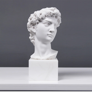 <span class=keywords><strong>Statua</strong></span> del Busto <span class=keywords><strong>di</strong></span> <span class=keywords><strong>David</strong></span> in Marmo Bianco Scolpito per Interni, Fornitura Professionale <span class=keywords><strong>di</strong></span> Fabbrica - Product Image 1