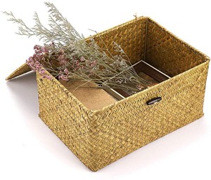 Wäschekorb mit Eisenrahmen Quadratisch Baumwollseil 100L 2er-Pack Groß 75L Wäschekorb mit Rollen 2-stöckig Obst-Rattan - Product Image 6