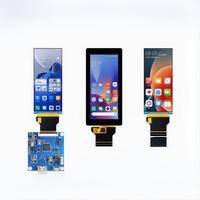 Pantalla LCD de Barra Estirada de 3.4 Pulgadas, 412x960, 40 Pines, IPS, Placa Controladora Mipi, Pantalla LCD Personalizada para Raspberry Pi 5