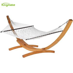 Kingmake-<span class=keywords><strong>Hamaca</strong></span> <span class=keywords><strong>colgante</strong></span> de alta calidad con <span class=keywords><strong>base</strong></span> de madera de teca, <span class=keywords><strong>hamaca</strong></span> portátil <span class=keywords><strong>para</strong></span> acampar, <span class=keywords><strong>hamaca</strong></span> de jardín <span class=keywords><strong>para</strong></span> exteriores - Product Image 1