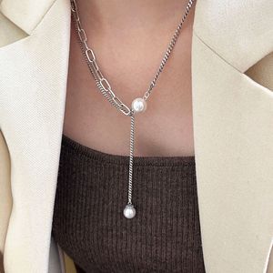 สร้อยคอไข่มุกสองชั้นเงินแท้ S925 เกรด AAA สำหรับผู้หญิง สวมใส่ได้ทุกวัน - Product Image 2