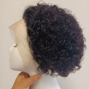 Cuticole Allineati Corto Pixie Cut Parrucca Corta Parrucca <span class=keywords><strong>Bob</strong></span> 150% T Parte Anteriore Del Merletto Parrucche Dei Capelli Umani Per Le Donne Nere Pre pizzicate Con I Capelli Del Bambino - Product Image 4