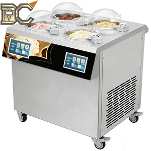 Machine à glace artisanale 30L/h, 5 programmes, pour gelato, sorbet, slush et yaourt glacé, idéale pour les cafés - Product Image 1