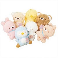 Porte-clés en peluche mignon Pingouin Canard Lapin Ours, Poupée en peluche, Breloque de sac, Cadeau et Articles promotionnels