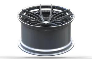 Jantes noires <span class=keywords><strong>de</strong></span> <span class=keywords><strong>16</strong></span> à 24 <span class=keywords><strong>pouces</strong></span> avec garniture argentée roues concaves à plat profond roues forgées 5x120 vis décoratives pour R8 S7 R5 - Product Image 3