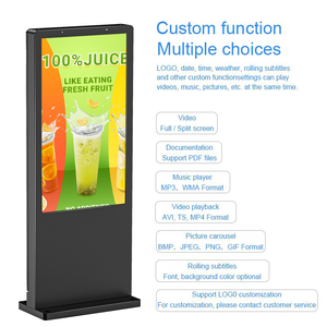 Meistverkaufter 4K LCD IP65 Smart Kiosk Vertikales LCD Interaktives Panel Digitale Beschilderung für Wegweiserung & Werbung - Product Image 6