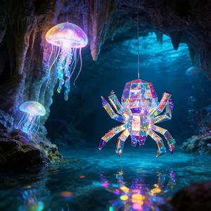 Lampe <span class=keywords><strong>de</strong></span> table décorative <span class=keywords><strong>de</strong></span> luxe pour la décoration intérieure, éclairage <span class=keywords><strong>de</strong></span> chevet, motif araignée chauve-souris 2026 - Product Image 5