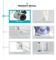 Purificateur d'eau domestique, w, OEM, pour traitement de l'eau des vannes d'hôtel et de restaurants, comptoir du robinet